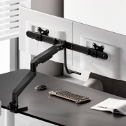 Picture of ACT Monitor arm 32" office premium, gas spring, crossbar, 2 monitors