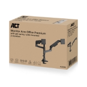 Picture of ACT Monitor arm 49" office premium, gas spring, pole mounted, 2 monitors