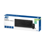 Afbeeldingen van ACT Draadloos toetsenbord en muisbundel (Azerty), stille klik, milieuvriendelijk, gemaakt van gerecycled materiaal