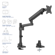Picture of ACT Monitor arm 40" office solid pro, mechanical spring, 1 monitor