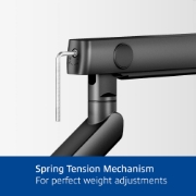 Picture of ACT Monitor arm 40" office solid pro, mechanical spring, 1 monitor
