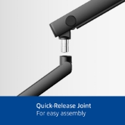 Picture of ACT Monitor arm 40" office solid pro, mechanical spring, 1 monitor