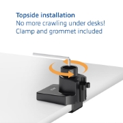 Picture of ACT Monitor arm 40" office solid pro, mechanical spring, 1 monitor