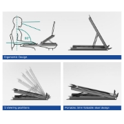 Afbeeldingen van ACT Laptopstandaard, inklapbaar, hoogte verstelbaar in 5 standen