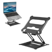 Afbeeldingen van ACT Laptopstandaard, aluminium, inklapbaar, traploos in hoogte verstelbaar