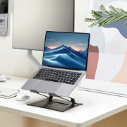 Afbeeldingen van ACT Laptopstandaard, aluminium, inklapbaar, traploos in hoogte verstelbaar