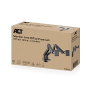 Picture of ACT Monitor arm 35" office premium, gas spring, 2 monitors