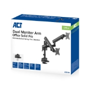 Picture of ACT Monitor arm 35" office solid pro, mechanical spring, 2 monitors