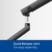 Picture of ACT Monitor arm 35" office solid pro, mechanical spring, 2 monitors