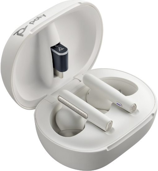 Picture of Poly Voyager Free 60/60+ Microsoft Teams Certified White Earbuds (2 Pieces)