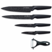 Picture of Royalty Line RL-MB4: 4 Pieces Marble Coated Knife Set with Free Ceramic Peeler