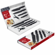 Picture of Royalty Line RL-MB4: 4 Pieces Marble Coated Knife Set with Free Ceramic Peeler