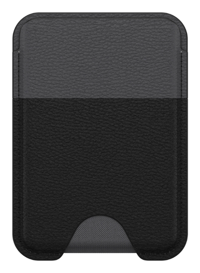 Image de OtterBox Symmetry Cactus Leather Wallet pour MagSafe pour iPhone 16, Noir Ash