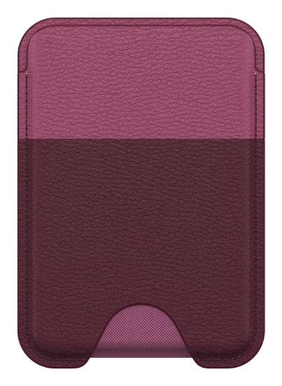 Image de OtterBox Symmetry Cactus Leather Wallet pour MagSafe pour iPhone 16, Maroon Bells
