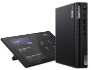 Image de Lenovo ThinkSmart Tiny Kit Intel® Core™ i3 i3-13100T 16 Go DDR4-SDRAM 256 Go SSD Windows 11 IoT Enterprise Mini PC Noir