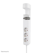 Afbeeldingen van Neomounts DS22-840WH6 Bureaucontactdoos met klem en USB-C en USB-A poorten - Quick-charge