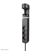 Picture of Neomounts DS22-840BL6 Desk socket with clamp and USB-C and USB-A ports - Quick charge