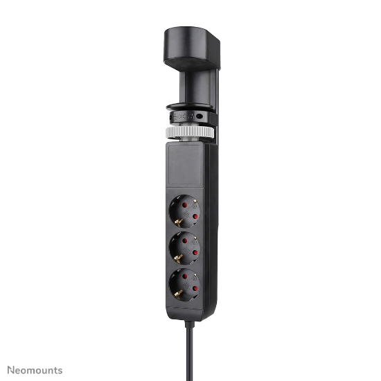 Picture of Neomounts DS22-840BL6 Desk socket with clamp and USB-C and USB-A ports - Quick charge