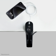 Picture of Neomounts DS22-840BL6 Desk socket with clamp and USB-C and USB-A ports - Quick charge