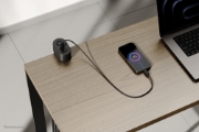 Picture of Neomounts DS22-840BL6 Desk socket with clamp and USB-C and USB-A ports - Quick charge