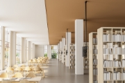 Image de Neomounts CL35-440BL16XL Support de plafond pour écran de 37-70" - h250-300 cm