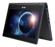 Picture of ASUS BR1104FTA-NS0076XA Intel® N N150 Hybrid (2-in-1) 29.5 cm (11.6") Touchscreen HD 8 GB LPDDR5-SDRAM 128 GB SSD Wi-Fi 6E (802.11ax) Windows 11 Pro Education Belgian Grey
