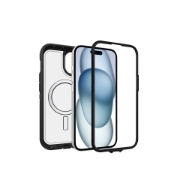 Image de OtterBox Defender XT Clear pour MagSafe Series pour Apple iPhone 16e/15/14/13, transparente/noir