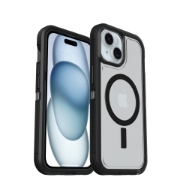Image de OtterBox Defender XT Clear pour MagSafe Series pour Apple iPhone 16e/15/14/13, transparente/noir