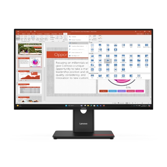 Picture of Lenovo ThinkVision T27-40 LED display 68.6 cm (27") 1920 x 1080 pixels Full HD Black
