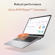 Image de ASUS ExpertBook P1 PM1503CDA-S70036X AMD Ryzen™ 7 7735HS Ordinateur portable 39,6 cm (15.6") Full HD 16 Go DDR5-SDRAM 512 Go SSD Wi-Fi 6E (802.11ax) Windows 11 Pro Belge Gris