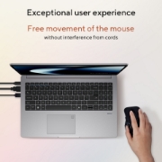 Image de ASUS ExpertBook P1 PM1503CDA-S70036X AMD Ryzen™ 7 7735HS Ordinateur portable 39,6 cm (15.6") Full HD 16 Go DDR5-SDRAM 512 Go SSD Wi-Fi 6E (802.11ax) Windows 11 Pro Belge Gris