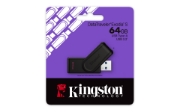 Picture of Kingston Technology DataTraveler 64GB Portable USB 3.2 Gen 1 Exodia S (Black/Black)