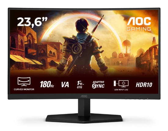 Afbeeldingen van AOC G4 C24G42E computer monitor 59,9 cm (23.6") 1920 x 1080 Pixels Full HD LED Zwart, Rood