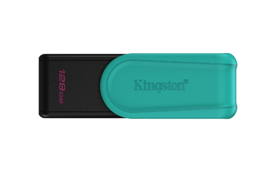 Picture of Kingston Technology DataTraveler 128GB Portable USB 3.2 Gen 1 Exodia S (Black/Turquoise)