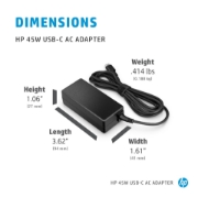 Image de HP Adaptateur secteur 45 W USB-C