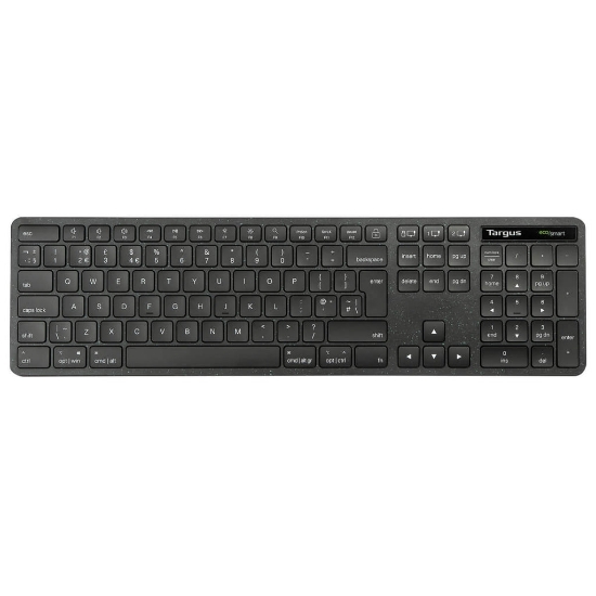 Image de Targus EcoSmart AKB873NO clavier Universel RF sans fil + Bluetooth QWERTY Nordique Noir