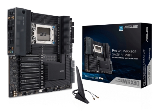 Image de ASUS WRX80E-SAGE SE WIFI AMD WRX80 Socket SP3 ATX étendu
