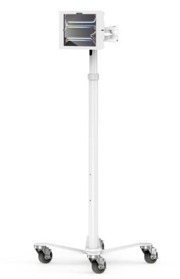 Picture of Compulocks iPad Pro M4 11" (2024), Apex Enclosure Rolling Cart - Rise Freedom Extended White