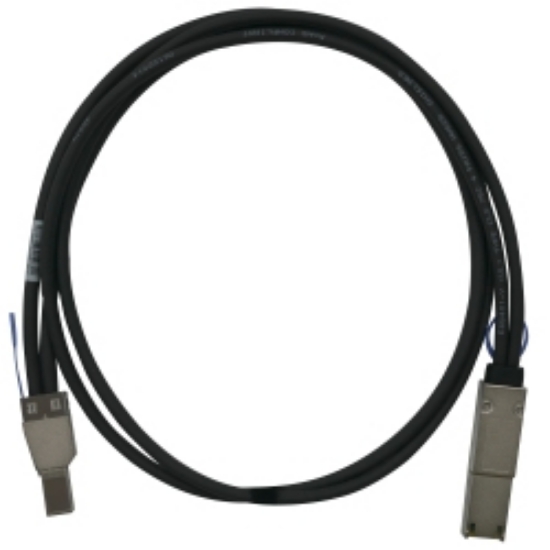 Picture of QNAP CAB-SAS05M-8644-8088 Serial Attached SCSI (SAS) cable 1 m Black, Metallic