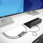 Afbeeldingen van StarTech.com Dual-Monitor DisplayPort 1.4 Splitter, DisplayPort naar 2x DP Multi-Monitor Adapter, Dual 5K 60Hz Computer MST Hub, Extra-Lange Vaste Kabel - Enkel Windows