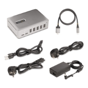 Afbeeldingen van StarTech.com 10G5A2CS-USB-C-HUB interface hub USB 3.2 Gen 2 (3.1 Gen 2) Type-C 10000 Mbit/s Zilver