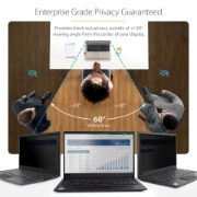 Image de StarTech.com Écran de Confidentialité pour PC Portable 14" - Filtre Anti Reflet pour Écrans Large (16:9) - Filtre de Confidentialité 14 pouces, Réduction de Lumière Bleue de 51% - Protection d'écran Réversible