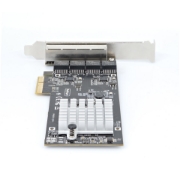 Afbeeldingen van StarTech.com 4-Port 2.5Gbps NBASE-T PCIe Netwerkkaart, Intel I225-V, Quad-Port Computer Ethernet Adapter, Multi-Gigabit NIC, PCI Express Server LAN Kaart, Desktop Ethernet Interface