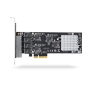 Afbeeldingen van StarTech.com 4-Port 2.5Gbps NBASE-T PCIe Netwerkkaart, Intel I225-V, Quad-Port Computer Ethernet Adapter, Multi-Gigabit NIC, PCI Express Server LAN Kaart, Desktop Ethernet Interface