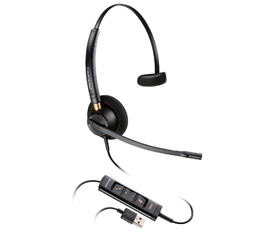Image de Poly Micro-casque EncorePro 515 monaural Certifié pour Microsoft Teams avec USB-A
