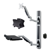 Image de StarTech.com Poste de Travail Mural, Support VESA de Moniteur/Écran 32" Support pour Écran/Moniteur (10kg) - Support d'Écran Entièrement Articulé et Tablette Murale pour PC et pour Clavier