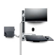 Image de StarTech.com Poste de Travail Mural, Support VESA de Moniteur/Écran 32" Support pour Écran/Moniteur (10kg) - Support d'Écran Entièrement Articulé et Tablette Murale pour PC et pour Clavier