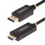 Picture of StarTech.com 6.6ft (2m) DisplayPort to HDMI Adapter Cable, 4K 60Hz with HDR, DP to HDMI 2.0b, Active Video Converter, DisplayPort Desktop to HDMI Monitor