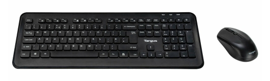 Image de Targus AKM610UK clavier Souris incluse Universel RF sans fil QWERTY Anglais Noir