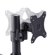 Picture of StarTech.com Triple Monitor Desk Mount For Up To Three 27in Screens, VESA 75x75/100x100, Tool-Less Arm Adjustments, C-Clamp/Grommet Mount, Spring-Assisted Arms